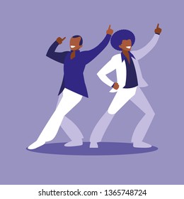 men dancing avatar character