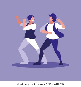 men dancing avatar character