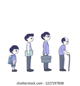 men design of vector. doodle art style.