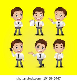 Men with different poses