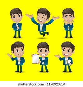 Men with different poses
