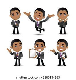 Men with different poses