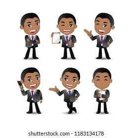 Men with different poses