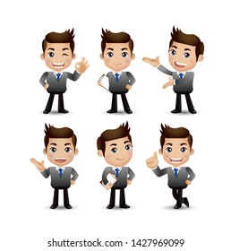 Men Different Poses Vector Stock Vector (Royalty Free) 1427969099 ...