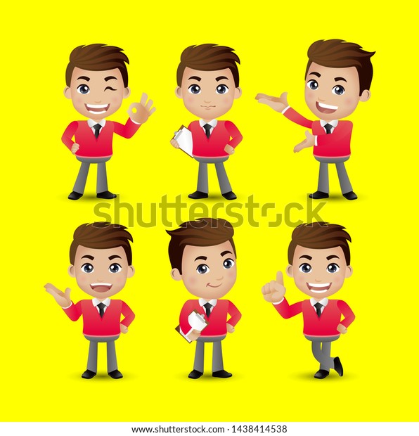 men-with-different-poses-vector