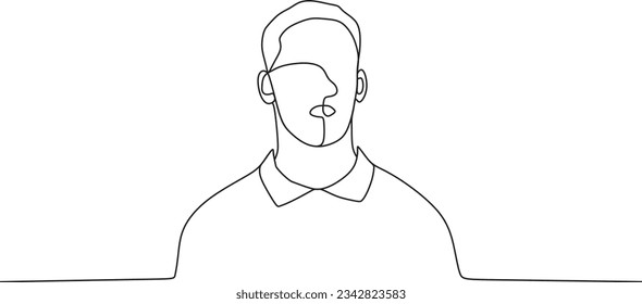 men are drawn with one line
