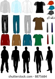 Men Dress Collection , vector work