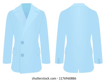 Men elegant coat, vector 