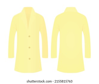 Men elegant coat, vector  illustration