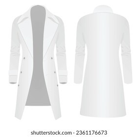 Men elegant coat, vector  illustration