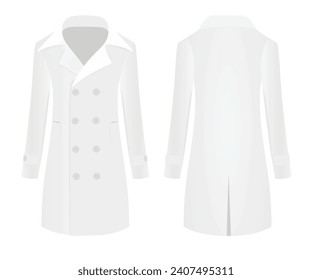 Men elegant coat, vector  illustration