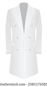 Men elegant coat, vector  illustration