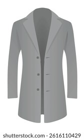 Men elegant coat, vector  illustration