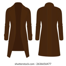 Homens casaco elegante, ilustração vetorial	