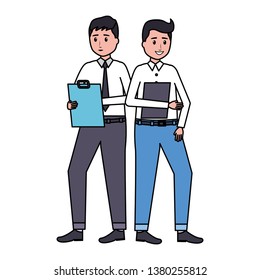 men employee office