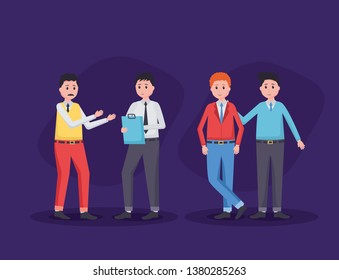men employee office