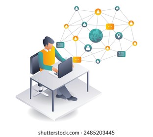 Men Expanding Networks through Computer Technology