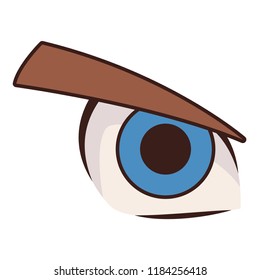 Men eye cartoon