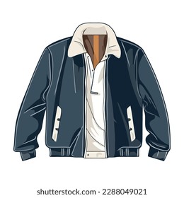 Men fashion jackets blue isolated