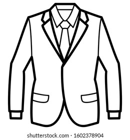 men fashion line style icon