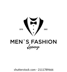 Men fashion logo design template