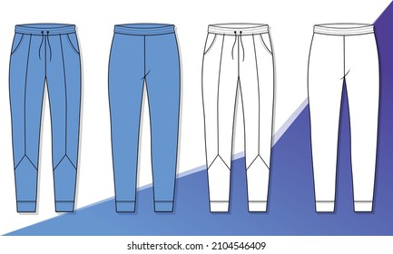 Recursos gráficos de contorno vectorial de pista de moda masculino