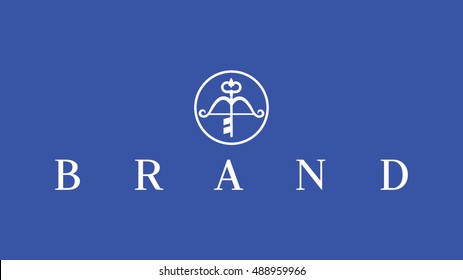Men fashion vector logo template