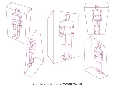 Homens imaginam manequins em uma variedade de ângulos