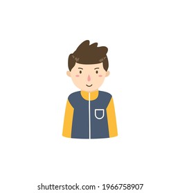 men flat avatars character illustration
