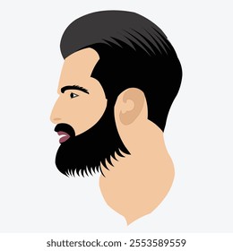 men flat vector illustration unique design clean