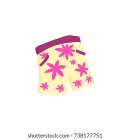 Men floral design of summer surf shorts