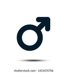 Men Gender Sign Icon Vector Logo Template Illustration Design EPS 10.