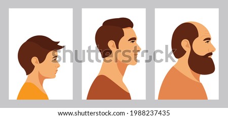 Similar – Image, Stock Photo Brown-haired boy with an athletic physique on an athletic oval massages his muscles with a foam roller for better recovery. Post-workout