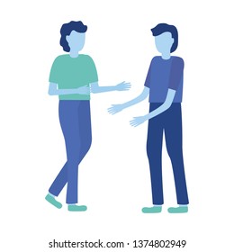 men gesturing hands