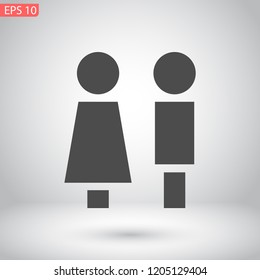 men girl vector icon eps 10