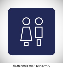 men girl vector icon eps 10