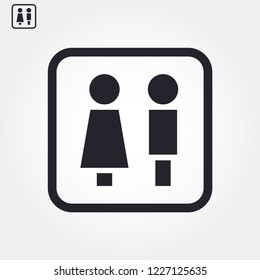 men girl vector icon eps 10
