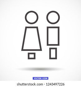 men girl vector icon eps 10