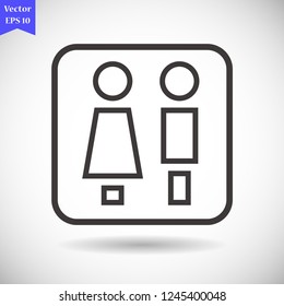 men girl vector icon eps 10