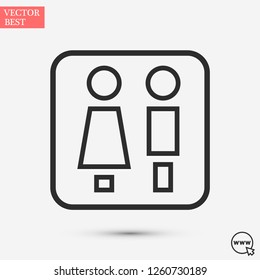 men girl vector icon eps 10