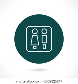 men girl vector icon eps 10 , Lorem ipsum Flat design