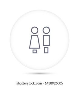 men girl vector icon eps 10 , Lorem ipsum Flat design
