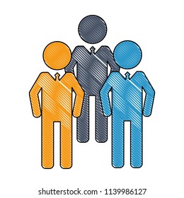 men group silhouette isolated icon