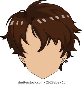 Men Hairstyle Male Hair Vector Art Icon Graphics