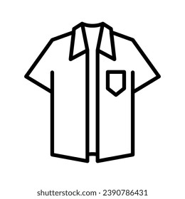 Men half shirt icon vector on trendy design