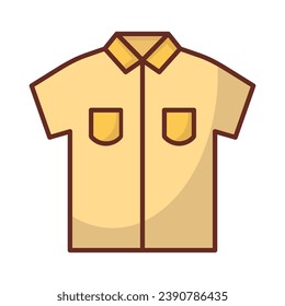 Men Halb-Shirt-Symbol, Vektorgrafik auf trendigem Design