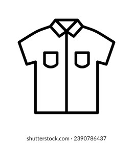 Vector de icono de medio camisa en el diseño de moda