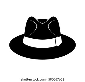 Men hat, vector icon