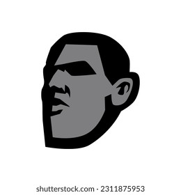 MEN HEAD LOGO GAMING VECTOR