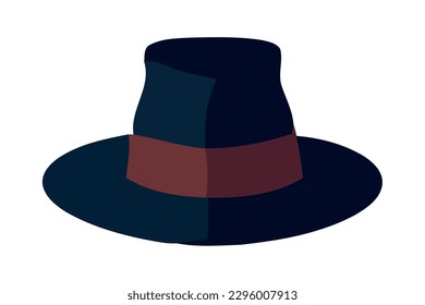 Men headwear top hat isolated